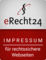 Siegel: eRecht24 Impressum für rechtssichere Webseiten